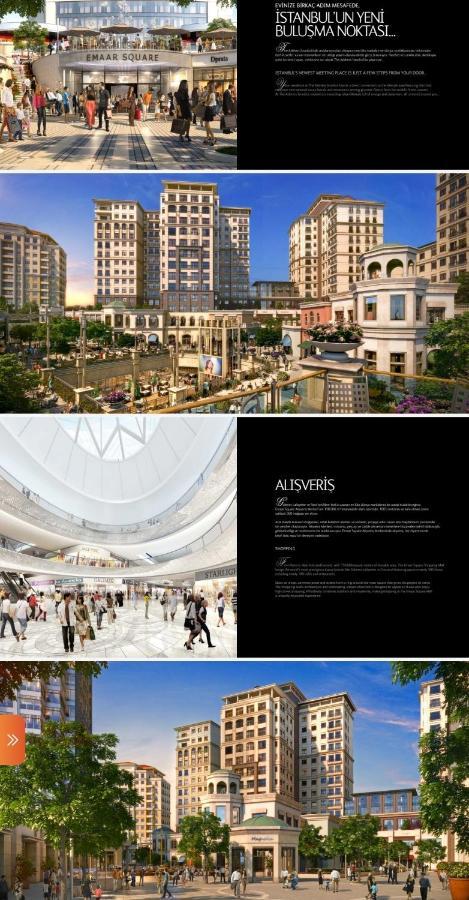 Serviced Luxurious 3+1 In Address Emaar Square Istanbul Luaran gambar